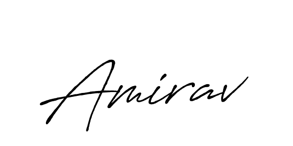 Create a beautiful signature design for name Amirav. With this signature (Antro_Vectra_Bolder) fonts, you can make a handwritten signature for free. Amirav signature style 7 images and pictures png