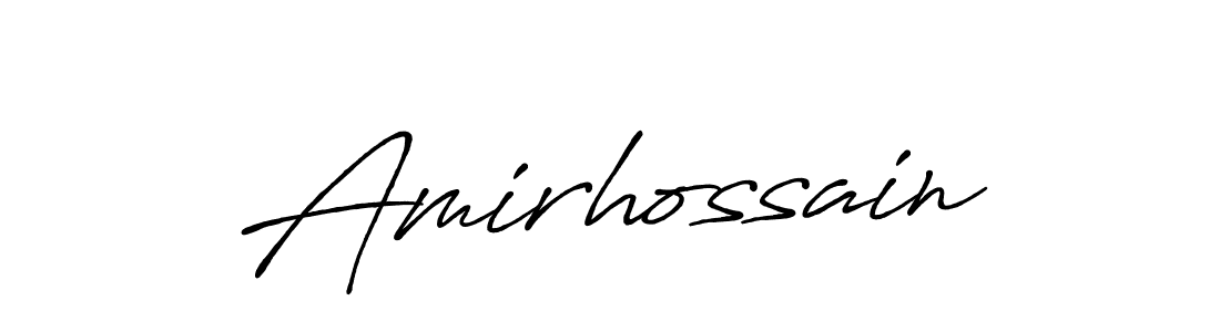 Similarly Antro_Vectra_Bolder is the best handwritten signature design. Signature creator online .You can use it as an online autograph creator for name Amirhossain. Amirhossain signature style 7 images and pictures png