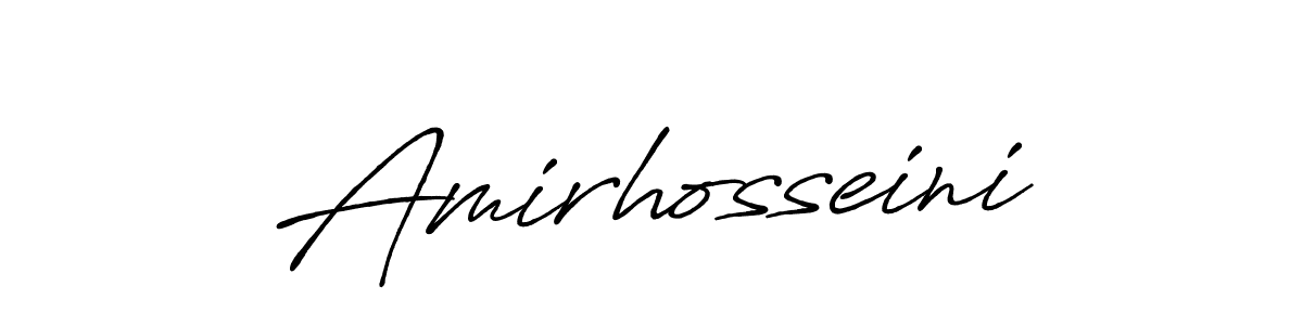 Amirhosseini stylish signature style. Best Handwritten Sign (Antro_Vectra_Bolder) for my name. Handwritten Signature Collection Ideas for my name Amirhosseini. Amirhosseini signature style 7 images and pictures png