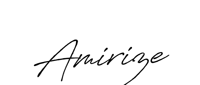 Make a beautiful signature design for name Amirize. With this signature (Antro_Vectra_Bolder) style, you can create a handwritten signature for free. Amirize signature style 7 images and pictures png