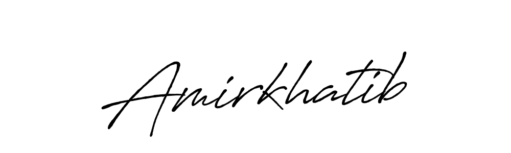 It looks lik you need a new signature style for name Amirkhatib. Design unique handwritten (Antro_Vectra_Bolder) signature with our free signature maker in just a few clicks. Amirkhatib signature style 7 images and pictures png