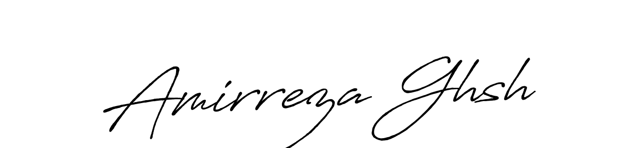 You can use this online signature creator to create a handwritten signature for the name Amirreza Ghsh. This is the best online autograph maker. Amirreza Ghsh signature style 7 images and pictures png