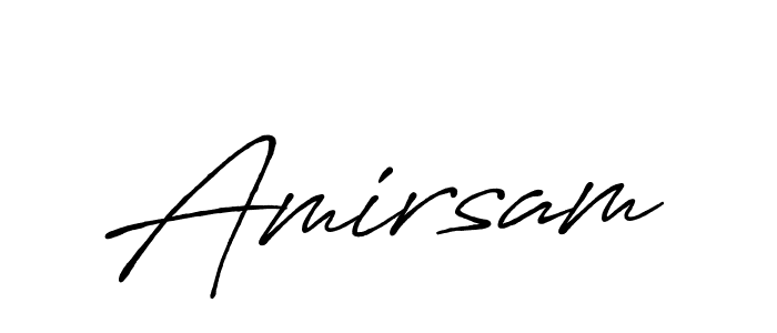 Also we have Amirsam name is the best signature style. Create professional handwritten signature collection using Antro_Vectra_Bolder autograph style. Amirsam signature style 7 images and pictures png