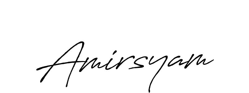 Antro_Vectra_Bolder is a professional signature style that is perfect for those who want to add a touch of class to their signature. It is also a great choice for those who want to make their signature more unique. Get Amirsyam name to fancy signature for free. Amirsyam signature style 7 images and pictures png