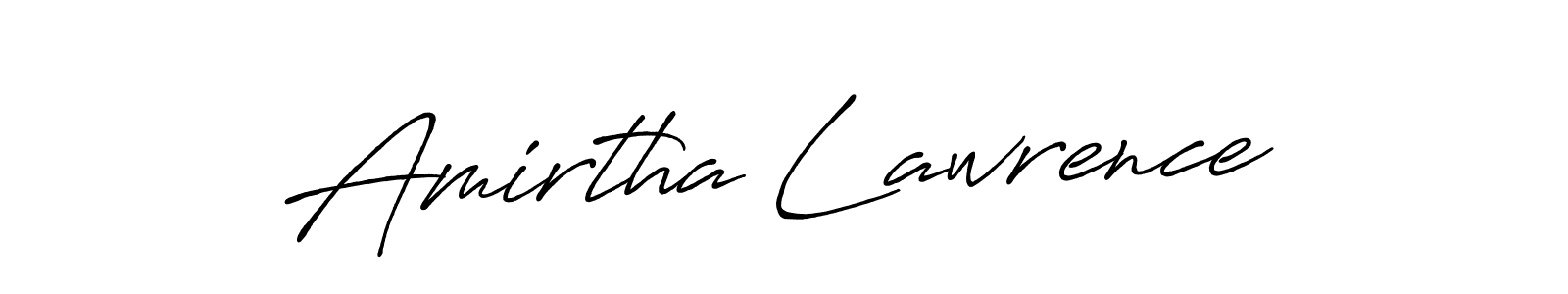 Also we have Amirtha Lawrence name is the best signature style. Create professional handwritten signature collection using Antro_Vectra_Bolder autograph style. Amirtha Lawrence signature style 7 images and pictures png