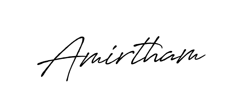 Also You can easily find your signature by using the search form. We will create Amirtham name handwritten signature images for you free of cost using Antro_Vectra_Bolder sign style. Amirtham signature style 7 images and pictures png