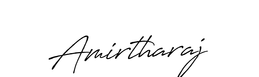 Create a beautiful signature design for name Amirtharaj. With this signature (Antro_Vectra_Bolder) fonts, you can make a handwritten signature for free. Amirtharaj signature style 7 images and pictures png