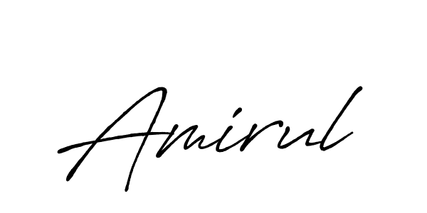 Also You can easily find your signature by using the search form. We will create Amirul name handwritten signature images for you free of cost using Antro_Vectra_Bolder sign style. Amirul signature style 7 images and pictures png