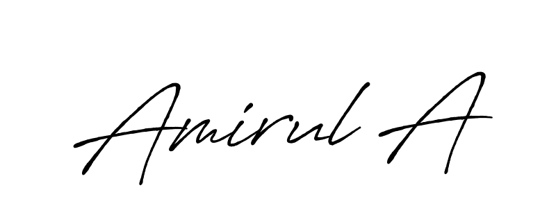 Here are the top 10 professional signature styles for the name Amirul A. These are the best autograph styles you can use for your name. Amirul A signature style 7 images and pictures png