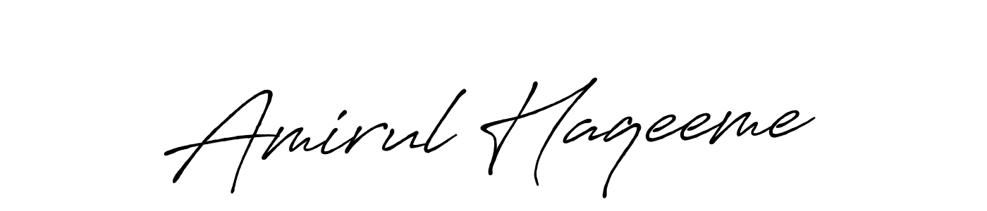 Make a beautiful signature design for name Amirul Haqeeme. Use this online signature maker to create a handwritten signature for free. Amirul Haqeeme signature style 7 images and pictures png