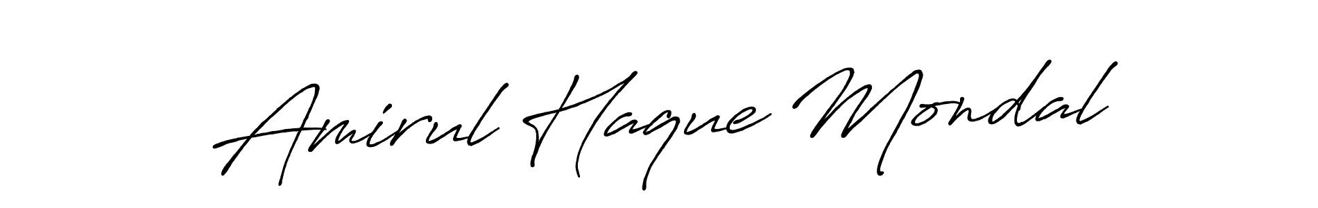 How to make Amirul Haque Mondal signature? Antro_Vectra_Bolder is a professional autograph style. Create handwritten signature for Amirul Haque Mondal name. Amirul Haque Mondal signature style 7 images and pictures png