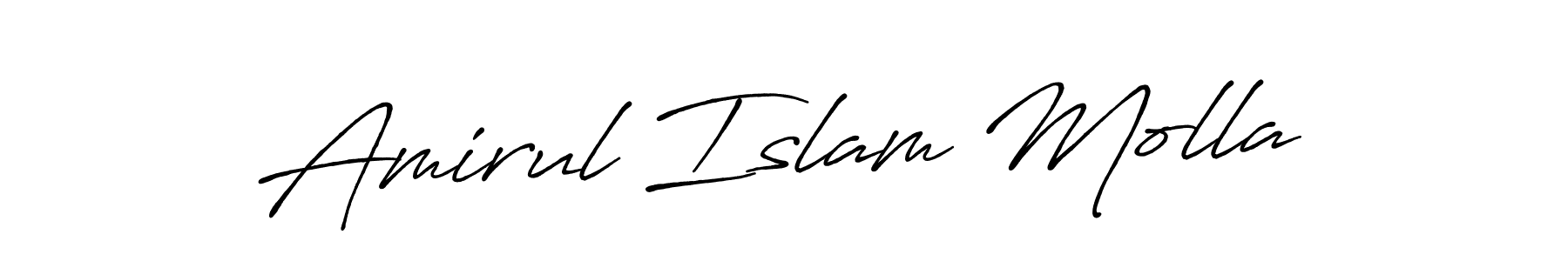 Also we have Amirul Islam Molla name is the best signature style. Create professional handwritten signature collection using Antro_Vectra_Bolder autograph style. Amirul Islam Molla signature style 7 images and pictures png