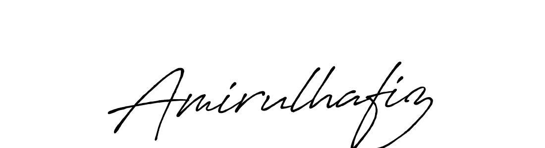 How to Draw Amirulhafiz signature style? Antro_Vectra_Bolder is a latest design signature styles for name Amirulhafiz. Amirulhafiz signature style 7 images and pictures png