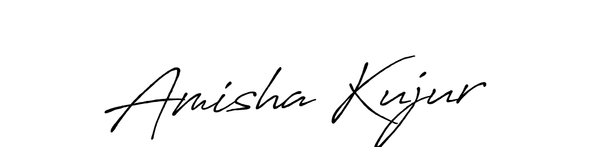 if you are searching for the best signature style for your name Amisha Kujur. so please give up your signature search. here we have designed multiple signature styles  using Antro_Vectra_Bolder. Amisha Kujur signature style 7 images and pictures png