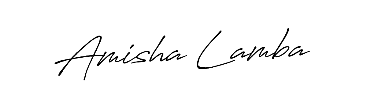 You can use this online signature creator to create a handwritten signature for the name Amisha Lamba. This is the best online autograph maker. Amisha Lamba signature style 7 images and pictures png
