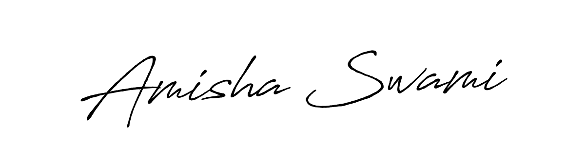 How to make Amisha Swami signature? Antro_Vectra_Bolder is a professional autograph style. Create handwritten signature for Amisha Swami name. Amisha Swami signature style 7 images and pictures png