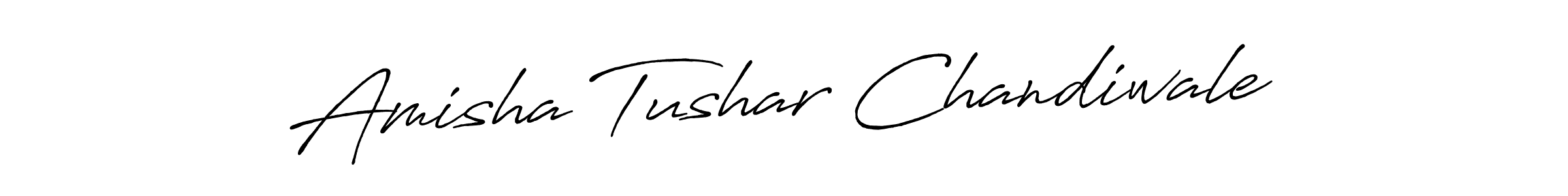 Use a signature maker to create a handwritten signature online. With this signature software, you can design (Antro_Vectra_Bolder) your own signature for name Amisha Tushar Chandiwale. Amisha Tushar Chandiwale signature style 7 images and pictures png