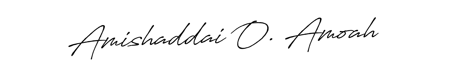 Amishaddai O. Amoah stylish signature style. Best Handwritten Sign (Antro_Vectra_Bolder) for my name. Handwritten Signature Collection Ideas for my name Amishaddai O. Amoah. Amishaddai O. Amoah signature style 7 images and pictures png