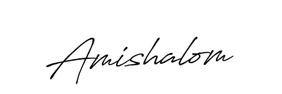 It looks lik you need a new signature style for name Amishalom. Design unique handwritten (Antro_Vectra_Bolder) signature with our free signature maker in just a few clicks. Amishalom signature style 7 images and pictures png