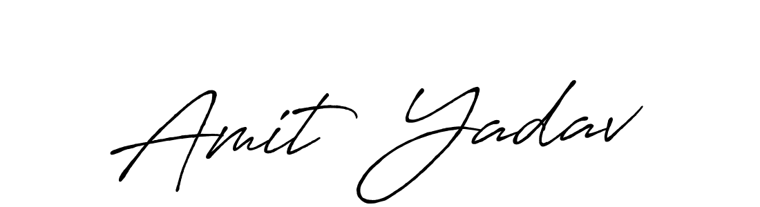 Design your own signature with our free online signature maker. With this signature software, you can create a handwritten (Antro_Vectra_Bolder) signature for name Amit  Yadav. Amit  Yadav signature style 7 images and pictures png