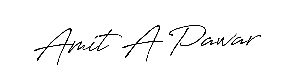 Use a signature maker to create a handwritten signature online. With this signature software, you can design (Antro_Vectra_Bolder) your own signature for name Amit A Pawar. Amit A Pawar signature style 7 images and pictures png