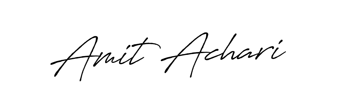 How to make Amit Achari signature? Antro_Vectra_Bolder is a professional autograph style. Create handwritten signature for Amit Achari name. Amit Achari signature style 7 images and pictures png