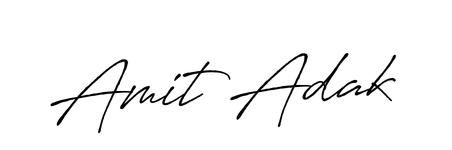 Create a beautiful signature design for name Amit Adak. With this signature (Antro_Vectra_Bolder) fonts, you can make a handwritten signature for free. Amit Adak signature style 7 images and pictures png
