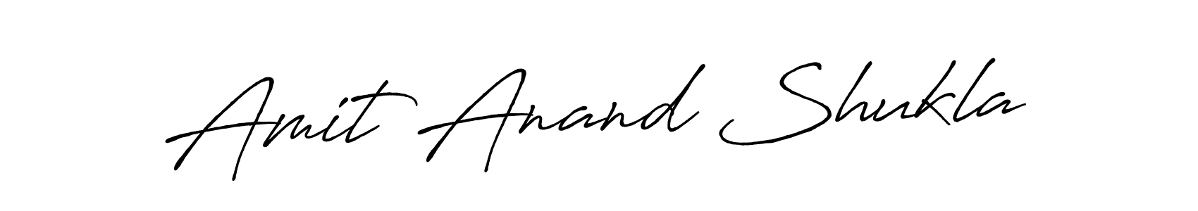 Amit Anand Shukla stylish signature style. Best Handwritten Sign (Antro_Vectra_Bolder) for my name. Handwritten Signature Collection Ideas for my name Amit Anand Shukla. Amit Anand Shukla signature style 7 images and pictures png