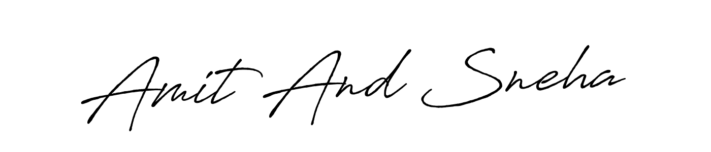 Similarly Antro_Vectra_Bolder is the best handwritten signature design. Signature creator online .You can use it as an online autograph creator for name Amit And Sneha. Amit And Sneha signature style 7 images and pictures png