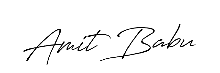 The best way (Antro_Vectra_Bolder) to make a short signature is to pick only two or three words in your name. The name Amit Babu include a total of six letters. For converting this name. Amit Babu signature style 7 images and pictures png