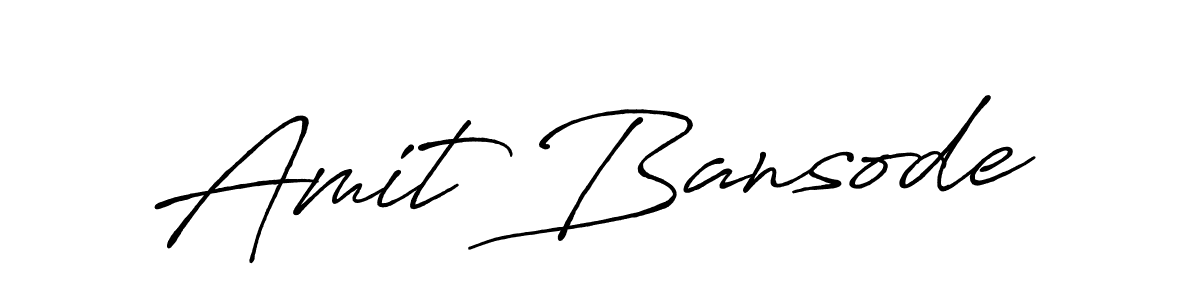 Design your own signature with our free online signature maker. With this signature software, you can create a handwritten (Antro_Vectra_Bolder) signature for name Amit Bansode. Amit Bansode signature style 7 images and pictures png