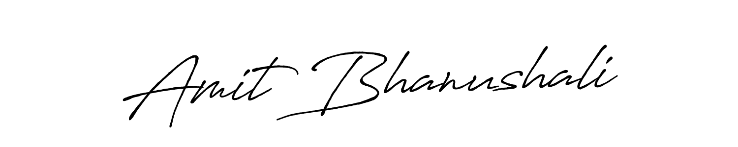 Make a beautiful signature design for name Amit Bhanushali. With this signature (Antro_Vectra_Bolder) style, you can create a handwritten signature for free. Amit Bhanushali signature style 7 images and pictures png
