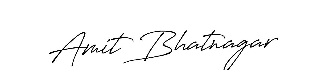 Make a beautiful signature design for name Amit Bhatnagar. With this signature (Antro_Vectra_Bolder) style, you can create a handwritten signature for free. Amit Bhatnagar signature style 7 images and pictures png