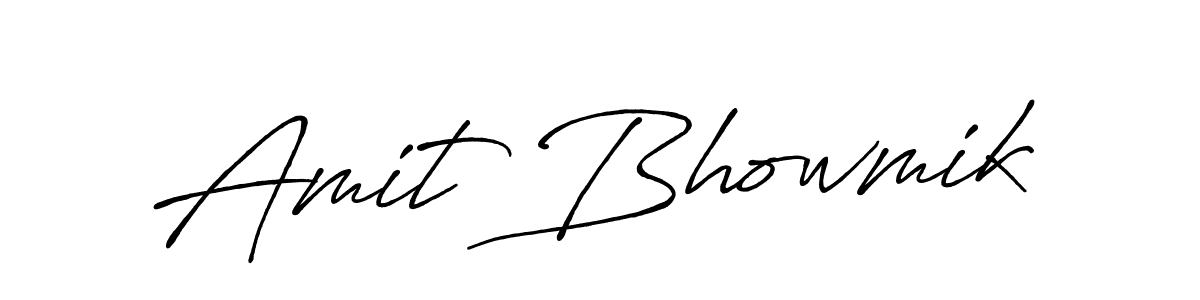 Also we have Amit Bhowmik name is the best signature style. Create professional handwritten signature collection using Antro_Vectra_Bolder autograph style. Amit Bhowmik signature style 7 images and pictures png