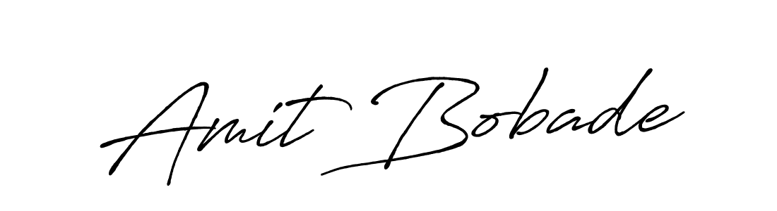 Amit Bobade stylish signature style. Best Handwritten Sign (Antro_Vectra_Bolder) for my name. Handwritten Signature Collection Ideas for my name Amit Bobade. Amit Bobade signature style 7 images and pictures png