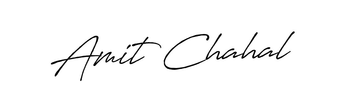 This is the best signature style for the Amit Chahal name. Also you like these signature font (Antro_Vectra_Bolder). Mix name signature. Amit Chahal signature style 7 images and pictures png
