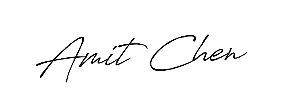 Use a signature maker to create a handwritten signature online. With this signature software, you can design (Antro_Vectra_Bolder) your own signature for name Amit Chen. Amit Chen signature style 7 images and pictures png