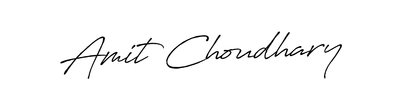 Design your own signature with our free online signature maker. With this signature software, you can create a handwritten (Antro_Vectra_Bolder) signature for name Amit Choudhary. Amit Choudhary signature style 7 images and pictures png