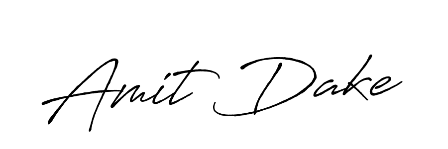 Design your own signature with our free online signature maker. With this signature software, you can create a handwritten (Antro_Vectra_Bolder) signature for name Amit Dake. Amit Dake signature style 7 images and pictures png