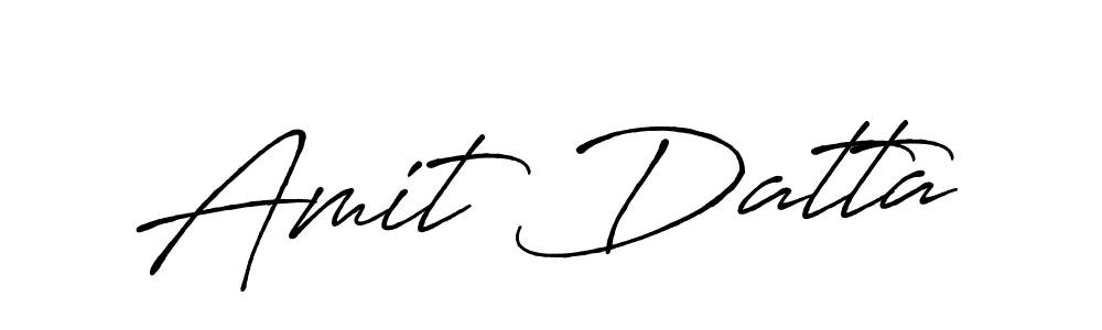 Use a signature maker to create a handwritten signature online. With this signature software, you can design (Antro_Vectra_Bolder) your own signature for name Amit Datta. Amit Datta signature style 7 images and pictures png