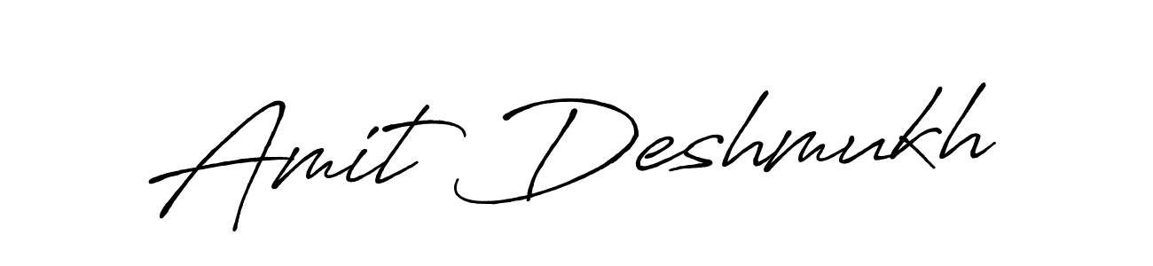 It looks lik you need a new signature style for name Amit Deshmukh. Design unique handwritten (Antro_Vectra_Bolder) signature with our free signature maker in just a few clicks. Amit Deshmukh signature style 7 images and pictures png