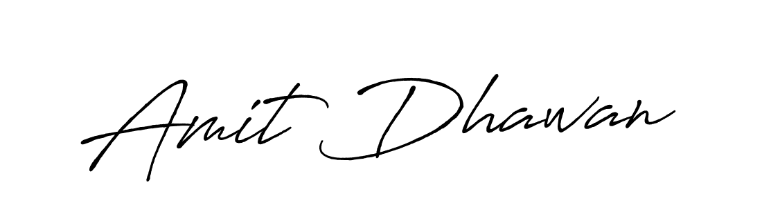 How to make Amit Dhawan name signature. Use Antro_Vectra_Bolder style for creating short signs online. This is the latest handwritten sign. Amit Dhawan signature style 7 images and pictures png