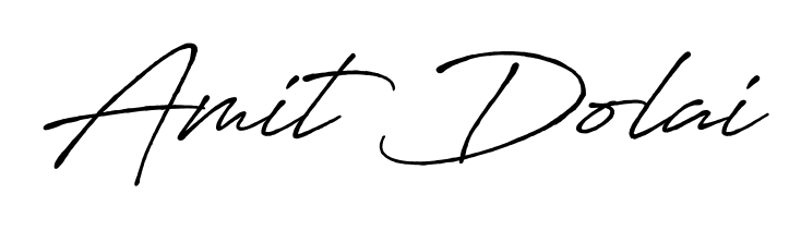 Personalize your online presence with Amit Dolai signature rendered in elegant Antro_Vectra_Bolder font. Great for website footers and blogs. Amit Dolai signature style 7 images and pictures png