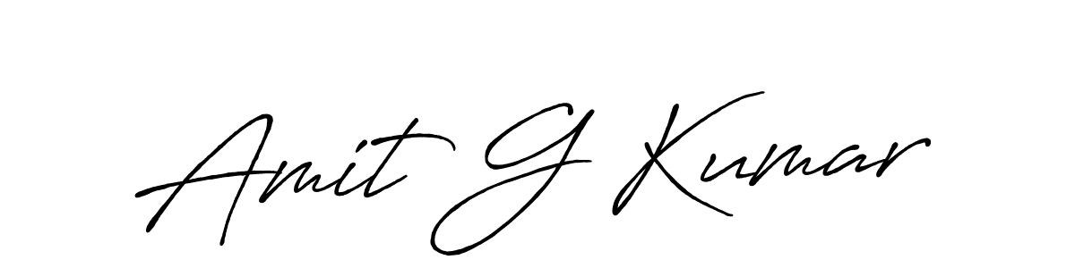 Design your own signature with our free online signature maker. With this signature software, you can create a handwritten (Antro_Vectra_Bolder) signature for name Amit G Kumar. Amit G Kumar signature style 7 images and pictures png