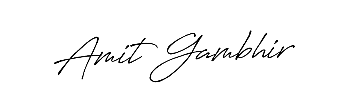 It looks lik you need a new signature style for name Amit Gambhir. Design unique handwritten (Antro_Vectra_Bolder) signature with our free signature maker in just a few clicks. Amit Gambhir signature style 7 images and pictures png