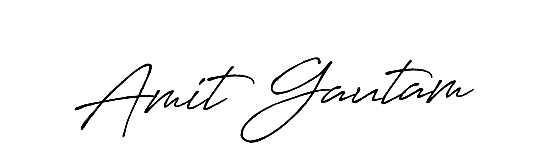 Use a signature maker to create a handwritten signature online. With this signature software, you can design (Antro_Vectra_Bolder) your own signature for name Amit Gautam. Amit Gautam signature style 7 images and pictures png