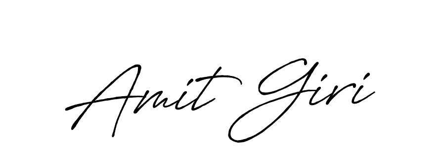 Use a signature maker to create a handwritten signature online. With this signature software, you can design (Antro_Vectra_Bolder) your own signature for name Amit Giri. Amit Giri signature style 7 images and pictures png