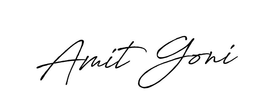 You can use this online signature creator to create a handwritten signature for the name Amit Goni. This is the best online autograph maker. Amit Goni signature style 7 images and pictures png