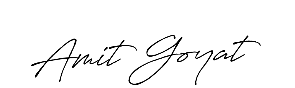 This is the best signature style for the Amit Goyat name. Also you like these signature font (Antro_Vectra_Bolder). Mix name signature. Amit Goyat signature style 7 images and pictures png