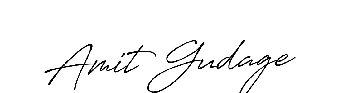 Use a signature maker to create a handwritten signature online. With this signature software, you can design (Antro_Vectra_Bolder) your own signature for name Amit Gudage. Amit Gudage signature style 7 images and pictures png